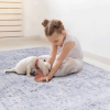 Area Rug, Washable Rug, Low-Pile, Non-Slip, Non-Shedding, Foldable, Kid & Pet Friendly - Area Rugs for living room, bedroom, kitchen, dining room rug