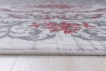 Jersey Area Rugs, Carpets For Livingroom, 7x10 Area Rugs ,3564 Grey-Red