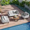 TOPMAX Luxury Modern 4-Piece Outdoor  Patio Set