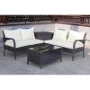 4 Piece Outdoor Furniture Set with Storage Box