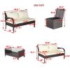 4 Piece Outdoor Furniture Set with Storage Box