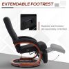 HOMCOM Manual Recliner Chair with Footrest