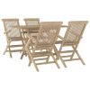 5 Piece Solid Teak Wood  Patio Dining Set