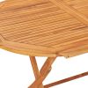 7 Piece Solid Teak Wood Folding Patio Dining Set