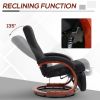 HOMCOM Manual Recliner Chair with Footrest