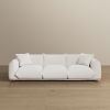 Kely 100'' Cream Boucle Upholstered Sofa