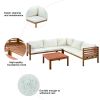 GO Japanese-Style 4-Piece Outdoor Acacia Wood Sofa Set