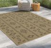 Earth GC_NTL1001 Jute/Black 2 ft. 7 in. x 7 ft. 3 in. Indoor/Outdoor Area Rug