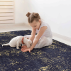 9x12 Area Rug for Dining Room, Washable Rug, Low-Pile, Non-Slip, Non-Shedding, Foldable, Kid & Pet Friendly - Area Rugs for living room, bedroom, kitc