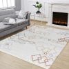 Loft Shag GC_CZY1005 Ivory 7 ft. 10 in. x 9 ft. 10 in. Shaggy Area Rug