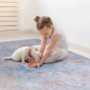 Naar 8x10 Area Rugs, Washable Rug, Low-Pile, Non-Slip, Non-Shedding, Foldable, Kid & Pet Friendly - Area Rugs for living room, bedroom, kitchen, dinin