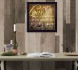 "Live Simply" By Marla Rae, Printed Wall Art, Ready To Hang Framed Poster, Black Frame