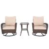 3 Pieces Patio Bistro Set