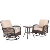 3 Pieces Patio Bistro Set