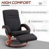 HOMCOM Manual Recliner Chair with Footrest