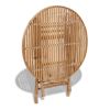 5 Piece Bamboo Folding Patio Dining Set