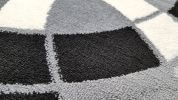 Jersey Area Rugs, Carpets For Livingroom, 7x10 Area Rugs ,1798 Black-Grey