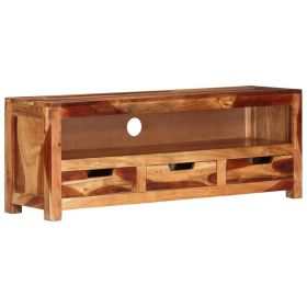 TV Stand 43.3"x11.8"x15.7" Solid Wood Acacia