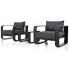 3-pieces Aluminum Frame Patio Furniture Set