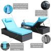 3-Piece Outdoor Chaise Lounge Set