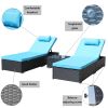 3-Piece Outdoor Chaise Lounge Set