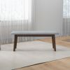 Carlos Fabric Upholstered Solid Wood Bench 47"