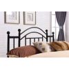 Twin size Black Metal Platform Bed Frame with Arched Headboard