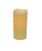 LED Wax Dripping Pillar Candle (Set of 4) 3"Dx6"H Wax/Plastic - 2 C Batteries Not Incld.