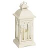 Lantern w/3"x3" LED Candle (Set of 2) 12.25"H Iron/Glass/Plastic - 2 AA Batteries Not Incld.