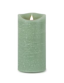 Simplux LED Designer Candle with remote - 4 and 8 Hr Timer 3.5"D, 7.75"H Wax/Plastic (Option: Wax, PlasticGreen)