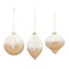 Ornament (Set of 6) 5"H, 5"H, 5.75"H Glass