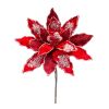 Poinsettia Stem (Set of 6) 30"H Velvet