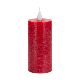 LED Candle 1.75"D x 4"H Wax/Plastic 2 AA Batteries Not Included (Option: Wax, PlasticRed)