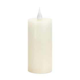 LED Candle 1.75"D x 4"H Wax/Plastic 2 AA Batteries Not Included (Option: Wax, PlasticBeige)