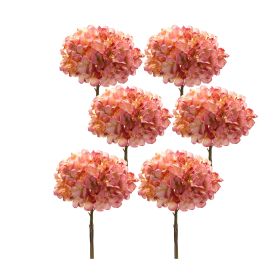 Hydrangea Stem (Set of 6) 23"H Polyester (Option: PolyesterPink)