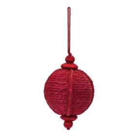 Onion Ornament (Set of 4) 4"D x 6"H Jute (Option: JuteRed)