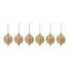 Onion Ornament (Set of 6) 3.25"D x 5.5"H Jute