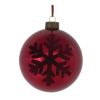 Ball Ornament (Set of 6) 4"D, 5"D Glass