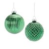 Ball Ornament (Set of 12) 4"D Glass