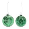 Ball Ornament (Set of 12) 4"D Glass