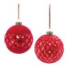 Ball Ornament (Set of 12) 4"D Glass