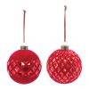 Ball Ornament (Set of 12) 4"D Glass