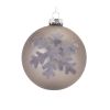 Ball Ornament (Set of 6) 4"D, 5"D Glass