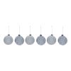 Ball Ornament (Set of 6) 4"D Glass