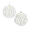 Ball Ornament (Set of 6) 4"D Glass