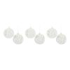 Ball Ornament (Set of 6) 4"D Glass