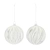 Ball Ornament (Set of 6) 4"D Glass