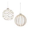 Ball Ornament (Set of 6) 4"D Glass