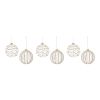 Ball Ornament (Set of 6) 4"D Glass