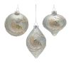 Ornament (Set of 6) 4.75"H, 4.75"H, 6"H Glass